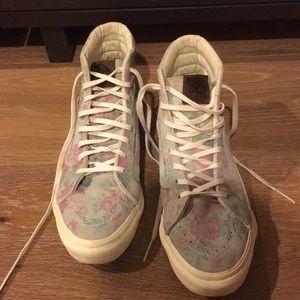 Floral high top Vans